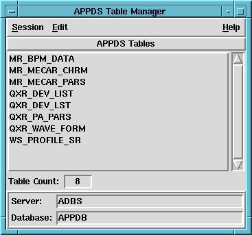 Figure 1.0 APPDS Manager main window